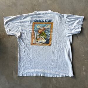 VINTAGE ROCKY AND BULLWINKLE VINCENT VAN MOOSE ART HUMOR FUNNY CARTOON SHIRT XL